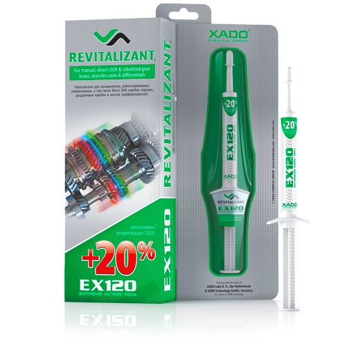 XADO Revitalizantas EX120 mechaninėms pavarų dėžėms ir reduktoriams