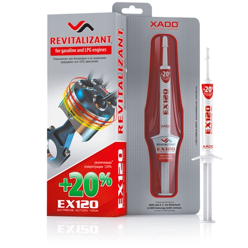 XADO Revitalizantas EX120 benzininiams varikliams