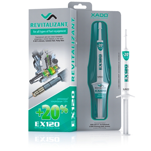 XADO Revitalizantas EX120 kuro įpurškimo sistemoms